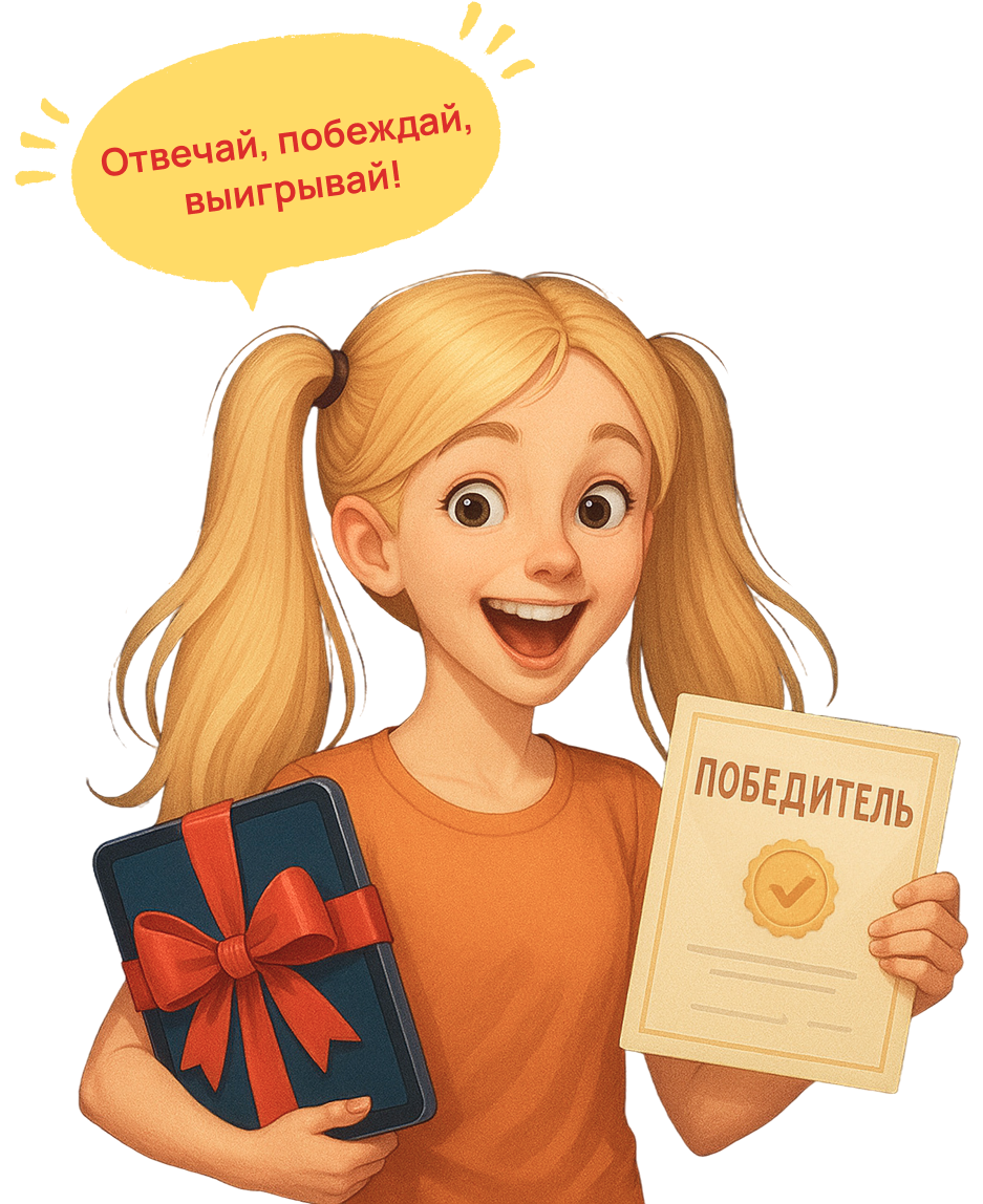 Девушка с призами